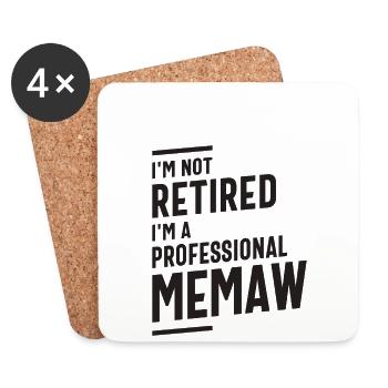 Funny Memaw - Coasters (set of 4) - white - Front