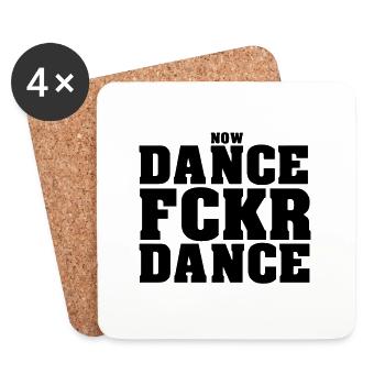 Dance Fckr Dance - Untersetzer (4er-Set) - Weiß - Vorne