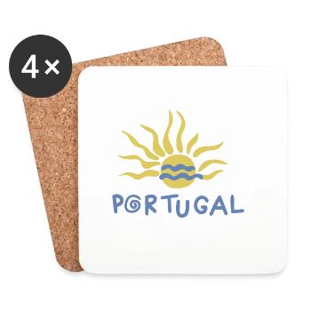 Portugal Sun - Dessous de verre (lot de 4) - blanc - Devant