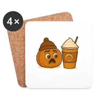 Freddie Pumpkin 2 - Coasters (set of 4) - white - Front