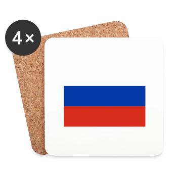 Russian flag - Coasters (set of 4) - white - Front