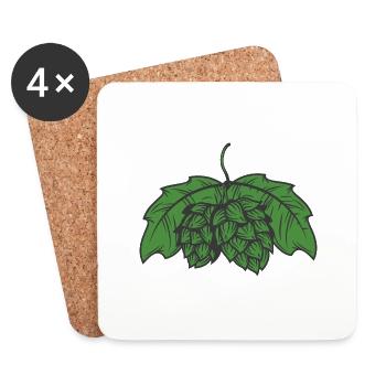 Hops - Coasters (set of 4) - white - Front