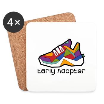 Shoe 4 - Coasters (set of 4) - white - Front