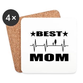 Mama - Untersetzer (4er-Set) - Weiß - Vorne