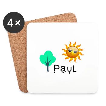 Paul - Untersetzer (4er-Set) - Weiß - Vorne