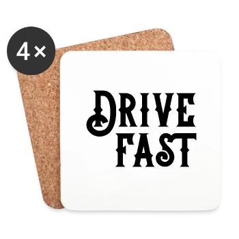 Drive almost - Coasters (set of 4) - white - Front