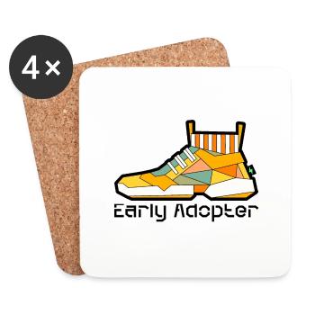 Shoe 8 - Coasters (set of 4) - white - Front