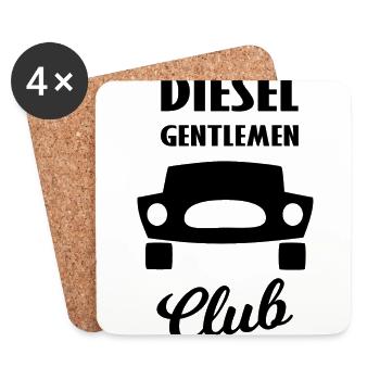 Refuelling and driving - Coasters (set of 4) - white - Front