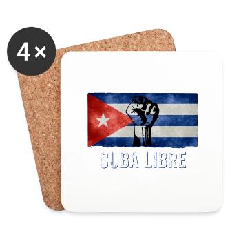 Patria Y Vida - Viva Cuba Libre SOS Cuba - Untersetzer (4er-Set) - Weiß - Vorne
