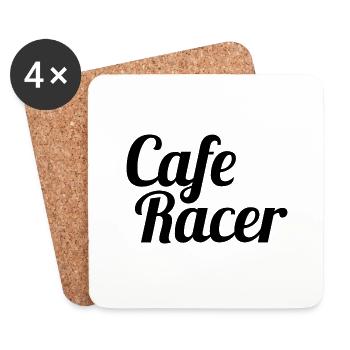 Café Racer - Dessous de verre (lot de 4) - blanc - Devant