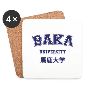 BAKA UNIVERSITY - Coasters (set of 4) - white - Front