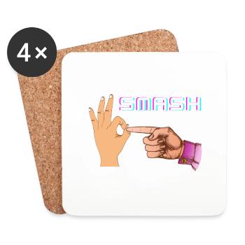 Smash - Untersetzer (4er-Set) - Weiß - Vorne