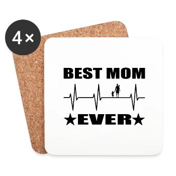 Mama - Untersetzer (4er-Set) - Weiß - Vorne