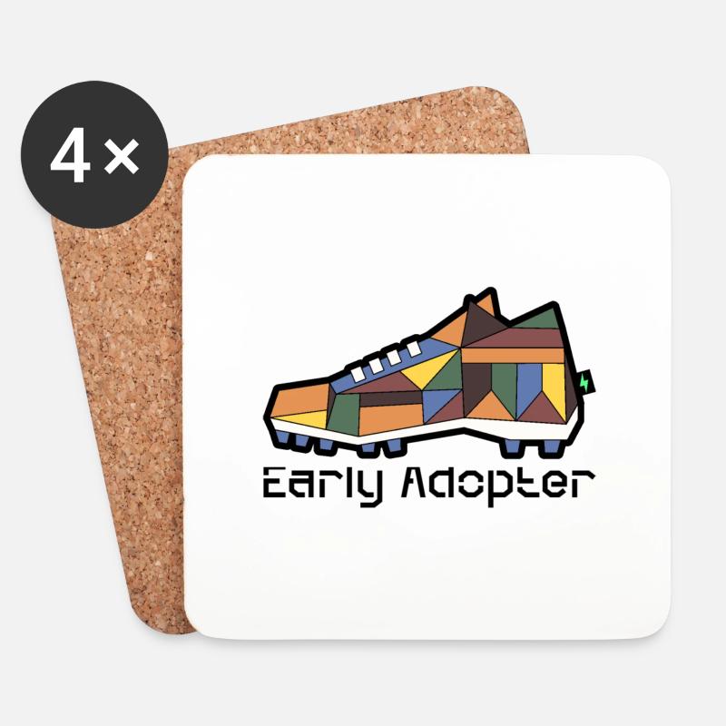 Shoe 9 - Coasters (set of 4) - white