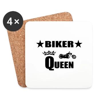 Motorrad - Untersetzer (4er-Set) - Weiß - Vorne