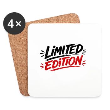 Édition limitée imprimé du logo - Dessous de verre (lot de 4) - blanc - Devant