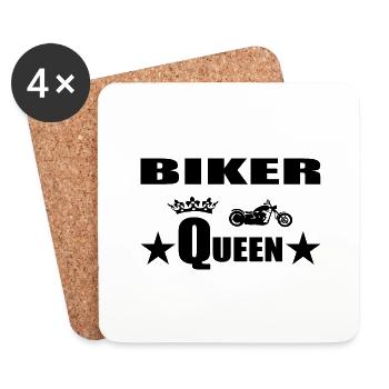 Motorrad - Untersetzer (4er-Set) - Weiß - Vorne