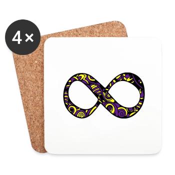 Love By The Sun Dream By The Moon Boho Gift - Coasters (set of 4) - white - Front