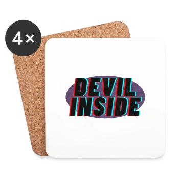 Devil Inside Vol 2 - Untersetzer (4er-Set) - Weiß - Vorne