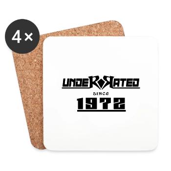 1972 geburtstag 50 jahre 50.jubiläum underrated - Untersetzer (4er-Set) - Weiß - Vorne