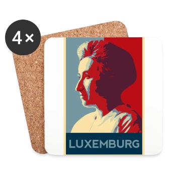 Rosa Luxemburg - Coasters (set of 4) - white - Front