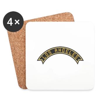 Los Angeles Banner - Coasters (set of 4) - white - Front