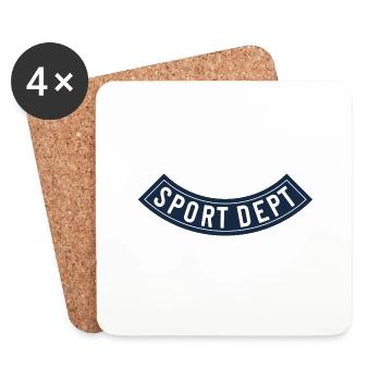 Sport Dept Banner - Untersetzer (4er-Set) - Weiß - Vorne