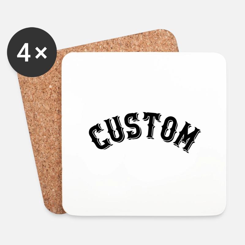 Custom - Coasters (set of 4) - white