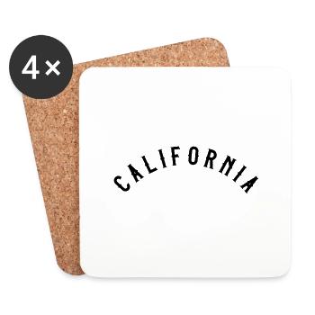 Californie - Dessous de verre (lot de 4) - blanc - Devant
