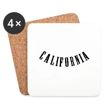 Californie - Dessous de verre (lot de 4) - blanc - Devant