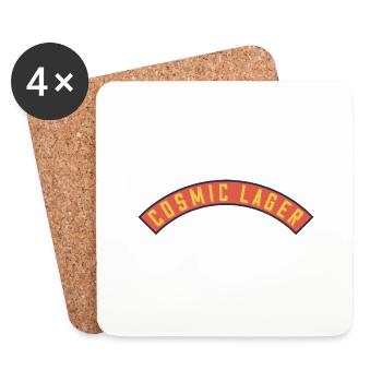 Cosmic Lager Banner - Untersetzer (4er-Set) - Weiß - Vorne
