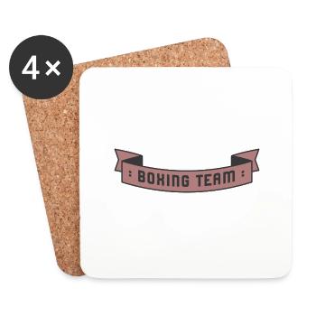 Boxing Team - Coasters (set of 4) - white - Front