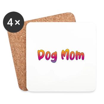 Dog Mom - Coasters (set of 4) - white - Front
