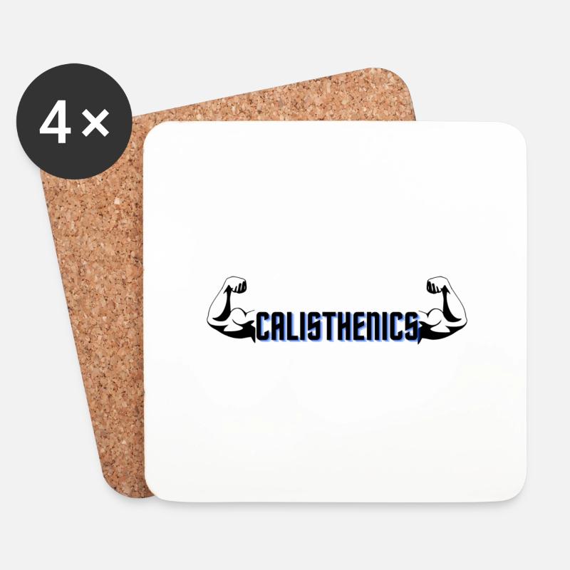 Calisthenics - Untersetzer (4er-Set) - Weiß