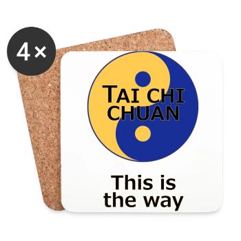Tai Chi Chuan This is the way Yin Yang Taiji Vekto - Untersetzer (4er-Set) - Weiß - Vorne
