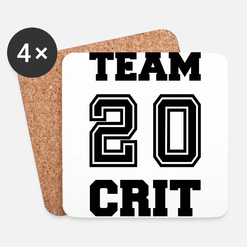 Team Crit - Untersetzer (4er-Set) - Weiß