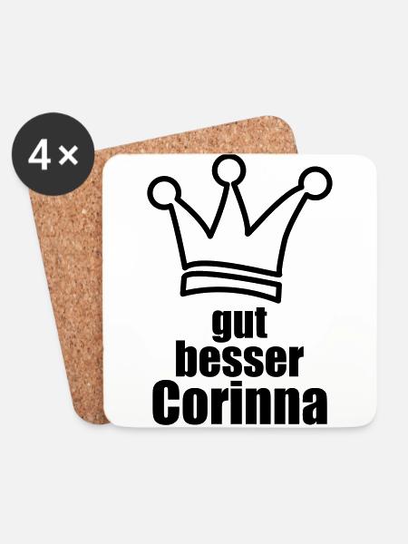 Corinna - Untersetzer (4er-Set) - Weiß