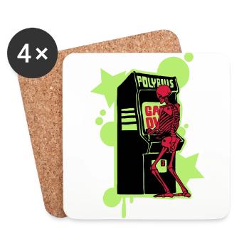 Hi-score - Coasters (set of 4) - white - Front