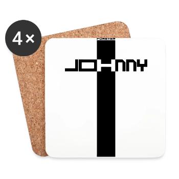 JOHNNY FÜR IMMER - Untersetzer (4er-Set) - Weiß - Vorne