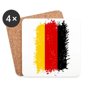 Allemagne - Dessous de verre (lot de 4) - blanc - Devant