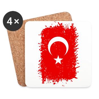 Turquie - Dessous de verre (lot de 4) - blanc - Devant