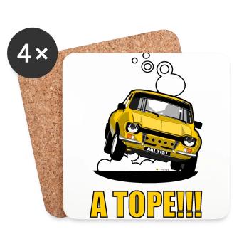Ein TOPE - Untersetzer (4er-Set) - Weiß - Vorne