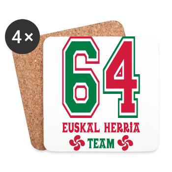 Basque Team - Dessous de verre (lot de 4) - blanc - Devant