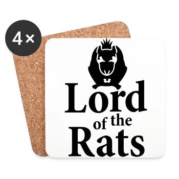 Lord of the rats (2c) - Untersetzer (4er-Set) - Weiß - Vorne