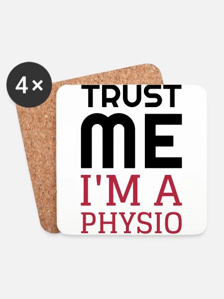 Physiotherapy Physio Krankengymnast Kiné Doctor - Coasters (set of 4) - white