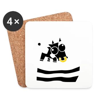 Breizh Bretagne - Dessous de verre (lot de 4) - blanc - Devant