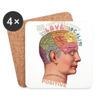 good health - Coasters (set of 4) - white - Front