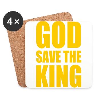 god save the king - Coasters (set of 4) - white - Front
