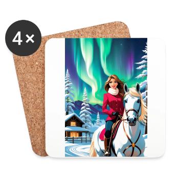 personalized design mother's gift - Coasters (set of 4) - white - Front