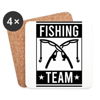 fishing crew - Untersetzer (4er-Set) - Weiß - Vorne